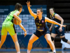 in action during women basketball match between ZKK Cinkarna Celje and Ilirija, semi-final cup 2019, played in Dvorana Tabor, Maribor, Slovenia on March 10, 2019