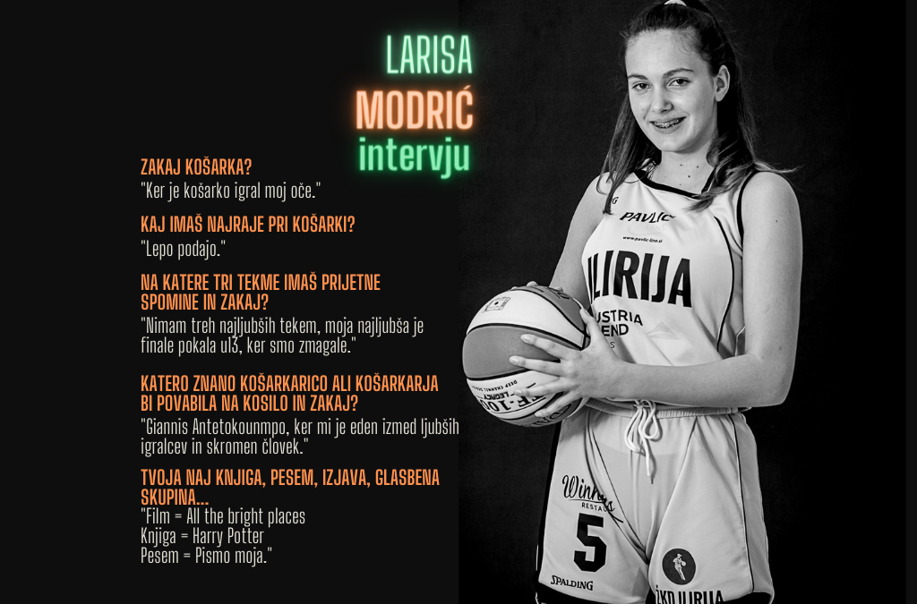 Larisa Modrić, podaj žogo