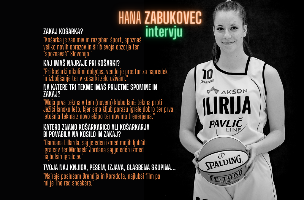 Hana Zabukovec, podaj žogo