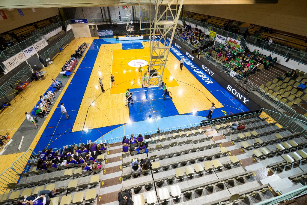 in action during women basketball match between ZKK Cinkarna Celje and Ilirija, semi-final cup 2019, played in Dvorana Tabor, Maribor, Slovenia on March 10, 2019