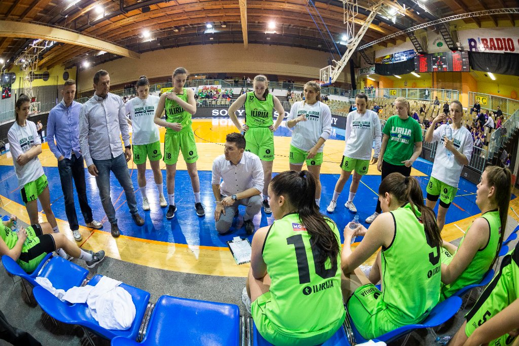 in action during women basketball match between ZKK Cinkarna Celje and Ilirija, semi-final cup 2019, played in Dvorana Tabor, Maribor, Slovenia on March 10, 2019